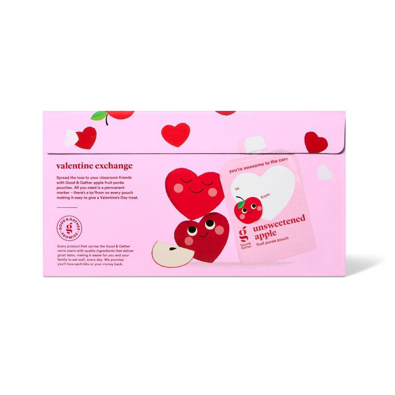 slide 4 of 5, Valentine's Unsweetened Apple Fruit Puree Pouches - 4.76lb/24ct - Good & Gather™, 4.76 lb, 24 ct