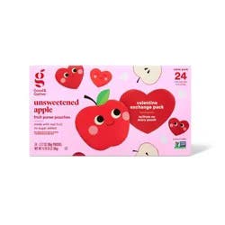 Valentine's Unsweetened Apple Fruit Puree Pouches - 4.76lb/24ct - Good & Gather™