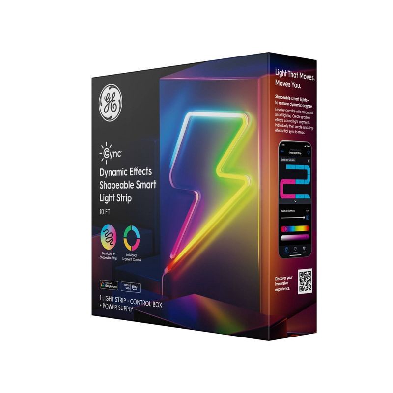 slide 2 of 9, GE Household Lighting GE 10' CYNC Dynamic Effects Rope Neon, 1 ct