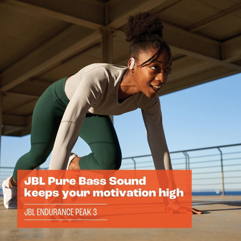slide 4 of 20, JBL Endurance Peak 3 Dust and Waterproof True Bluetooth Wireless Active Earbuds, 1 ct