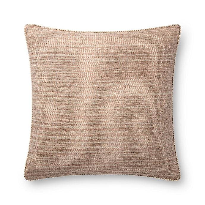 slide 1 of 1, Magnolia Home By Joanna Gaines Hunter Square Throw Pillow - Blush, 1 ct