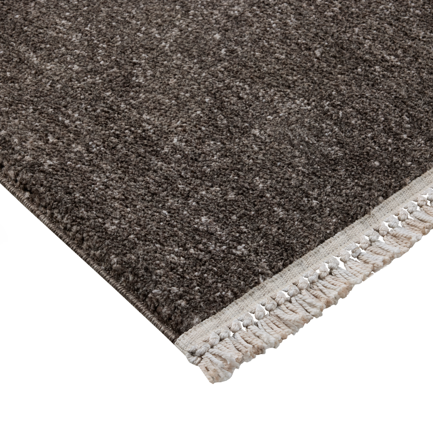 slide 3 of 4, Nolan Variegated Area Rug with Fringe, 61 in x 84 in, Charcoal Gray, 61 in