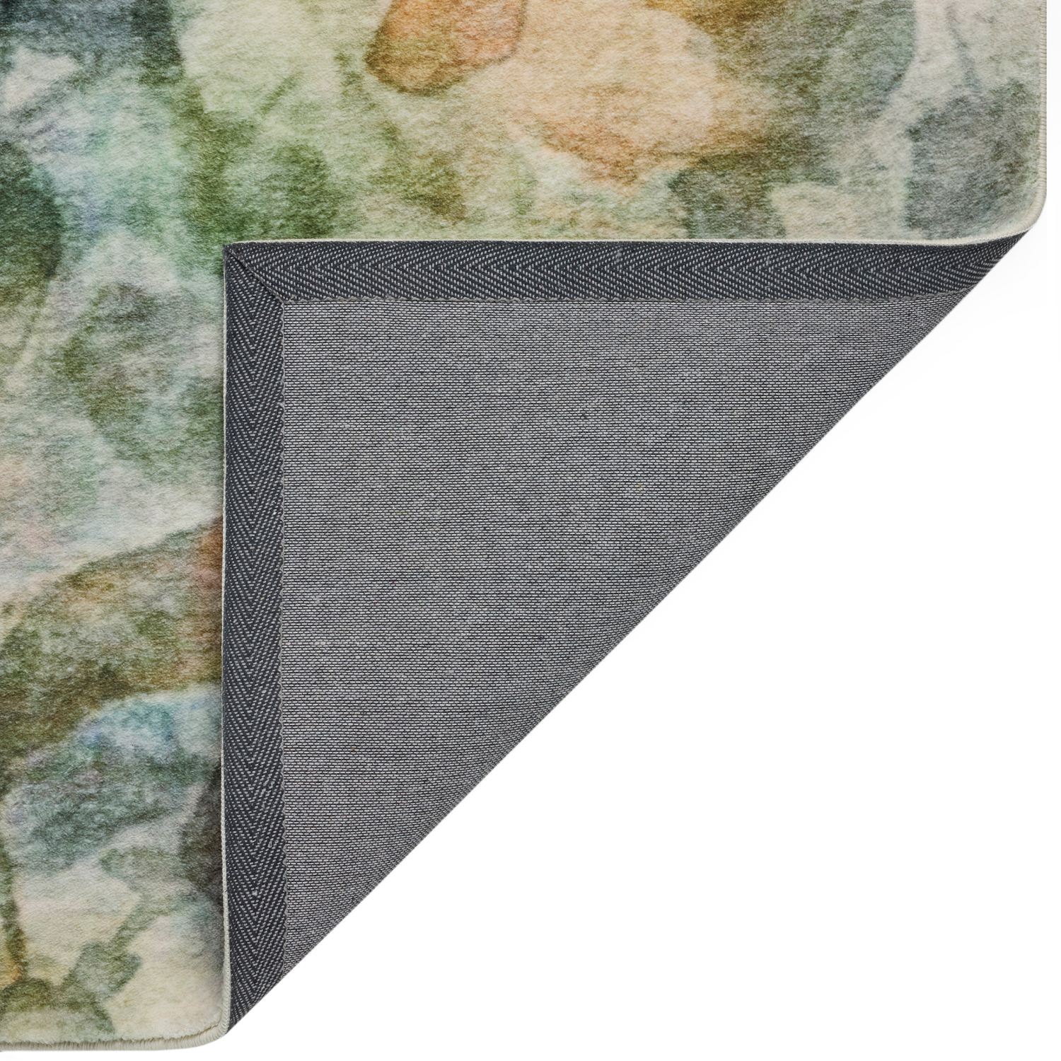 slide 2 of 4, Remi Multi Botanical Plush Area Rug, 60 in x 84 in, Green Tan, 1 ct