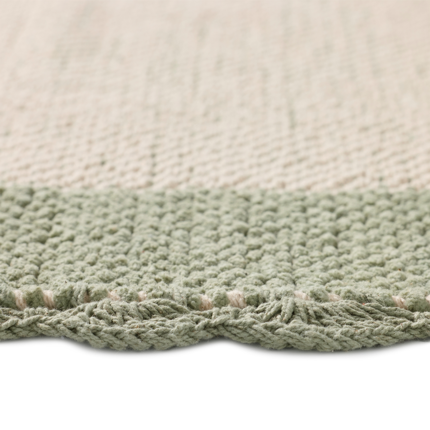 slide 4 of 4, Loloi Sylvie Cotton Scatter Rug, 30 in x 45 in, Green, 30 x 45 