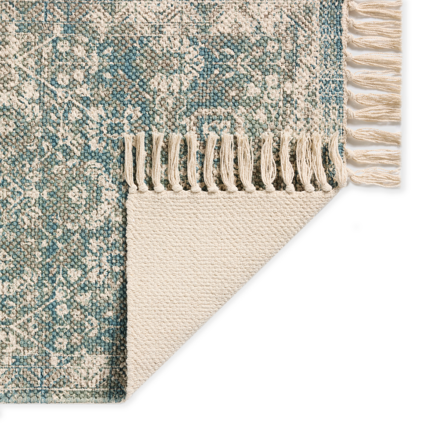 slide 2 of 4, Loloi McKenna Cotton Scatter Rug, 30 in x 45 in, Mineral Blue, 30 x 45 