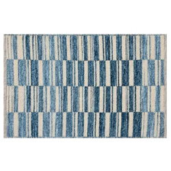 Loloi Selene Cotton Scatter Rug, 30 In X 45 In, Blue