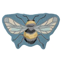 Loloi Bee Shaped Kitchen Hook Rug, 20 In X 32 In, Blue