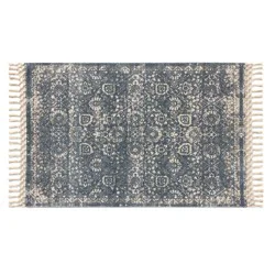 Loloi Mckenna Distressed Scatter Rug, 20 In X 32 In, Blue