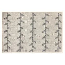 Loloi Climbing Vines All-Purpose Mat, 20 In X 30 In, Cream Gray
