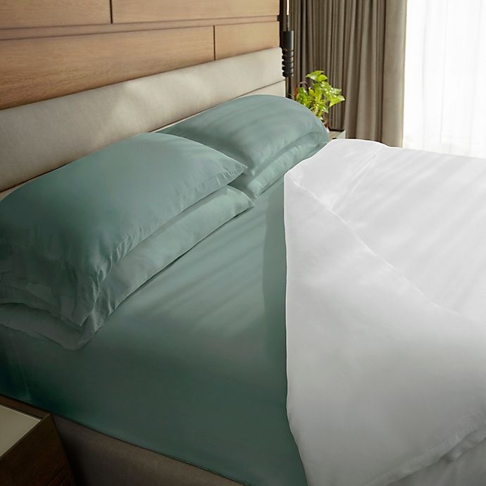 slide 2 of 3, Cariloha Resort 400-Thread-Count Viscose Made From Bamboo King Sheet Set - Aqua, 1 ct