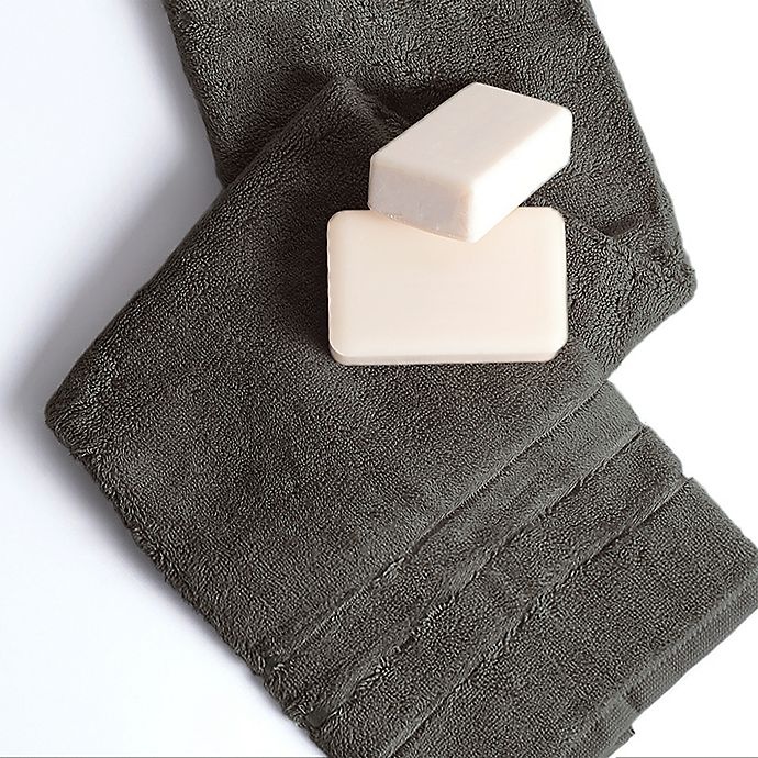 slide 3 of 4, Cariloha Turkish Cotton/Viscose Blend Hand Towels - Onyx, 3 ct