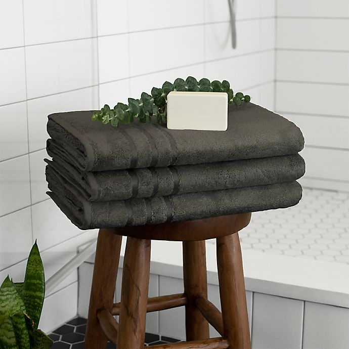 slide 2 of 4, Cariloha Turkish Cotton/Viscose Blend Bath Towel - Onyx, 1 ct