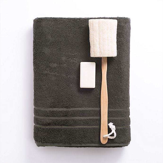 slide 3 of 4, Cariloha Turkish Cotton/Viscose Blend Bath Towel - Onyx, 1 ct