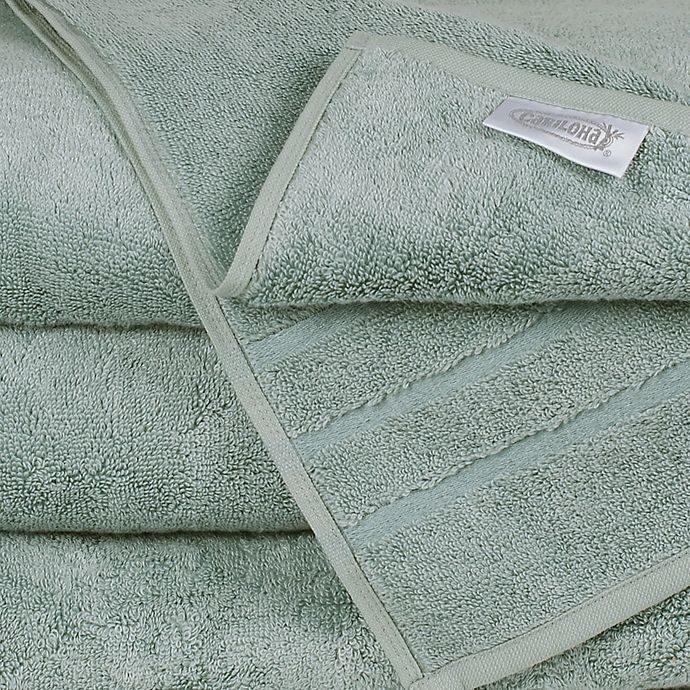 slide 4 of 4, Cariloha Turkish Cotton/Viscose Blend Bath Towel - Ocean/Mist, 1 ct