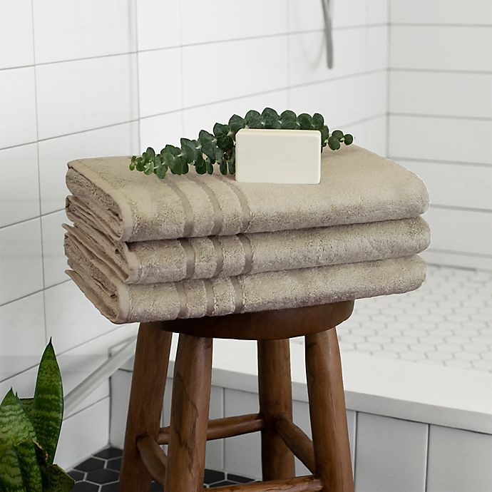 slide 2 of 4, Cariloha Turkish Cotton/Viscose Blend Bath Towel - Stone, 1 ct