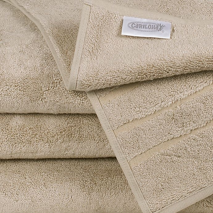 slide 4 of 4, Cariloha Turkish Cotton/Viscose Blend Bath Towel - Stone, 1 ct