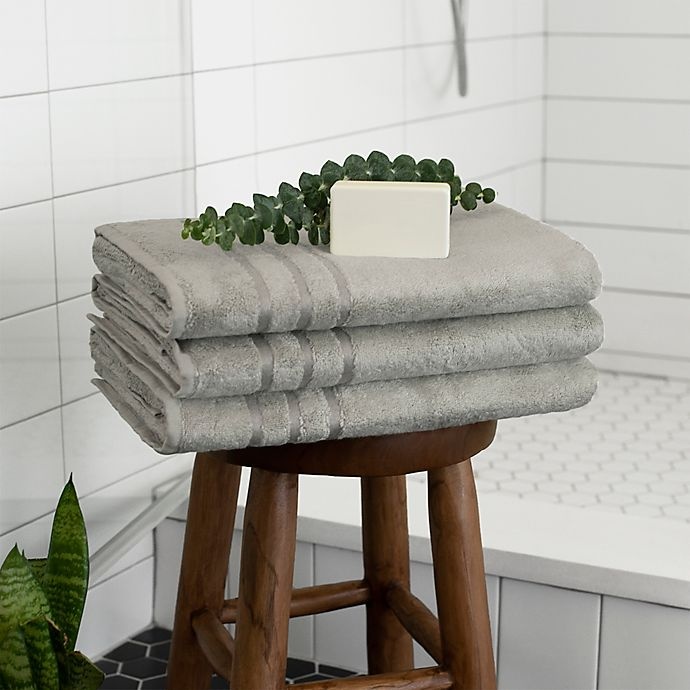 slide 2 of 4, Cariloha Turkish Cotton/Viscose Blend Bath Towel - Grey, 1 ct