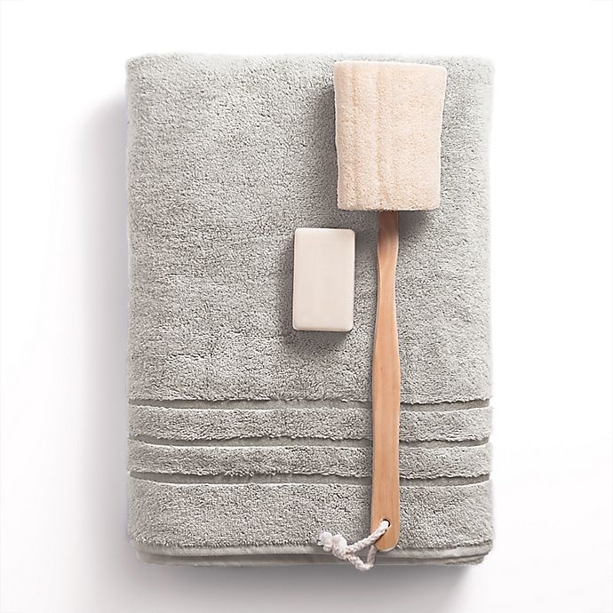 slide 3 of 4, Cariloha Turkish Cotton/Viscose Blend Bath Towel - Grey, 1 ct