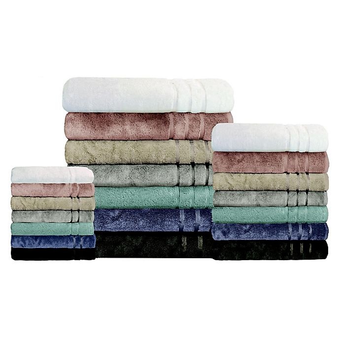 slide 2 of 4, Cariloha Turkish Cotton/Viscose Blend Bath Towel Set - Ocean/Mist, 3 ct