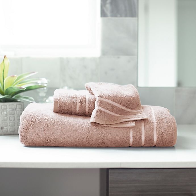 slide 2 of 4, Cariloha Turkish Cotton/Viscose Blend Bath Towel Set - Blush, 3 ct