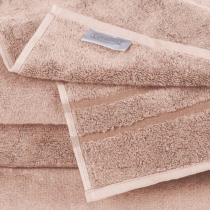 slide 3 of 4, Cariloha Turkish Cotton/Viscose Blend Bath Towel Set - Blush, 3 ct