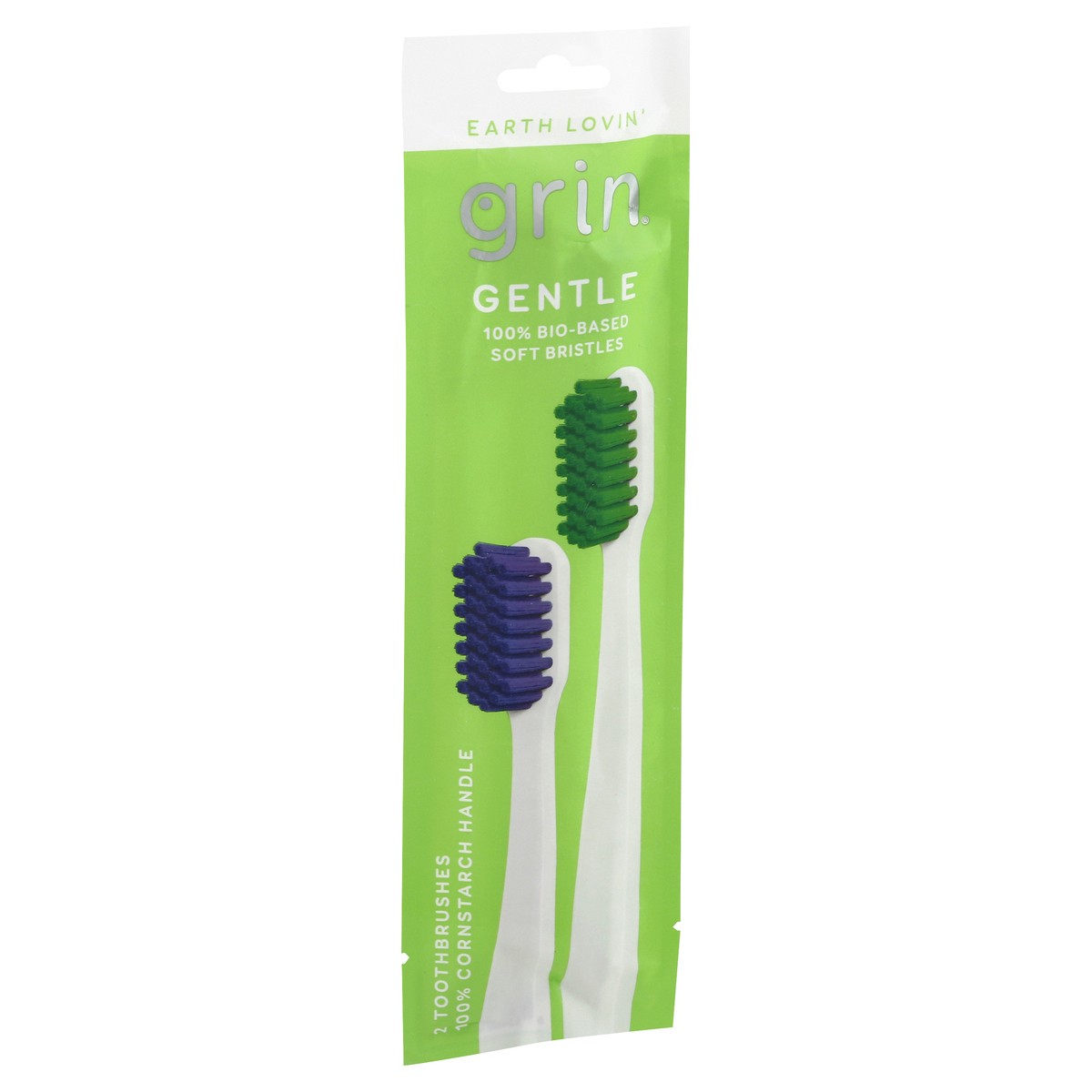 slide 7 of 8, Grin Gentle Toothbrushes 2 ea Pouch, 2 ct