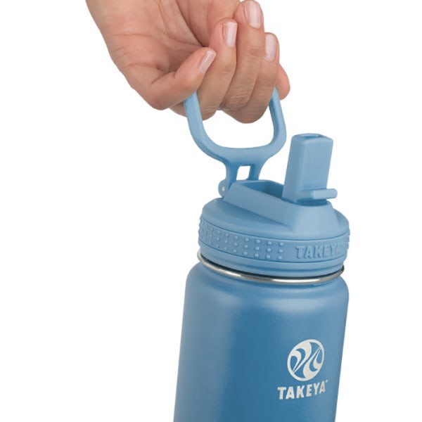 slide 2 of 2, Takeya Actives Straw Water Bottle, Bluestone, 22 oz, 22 oz