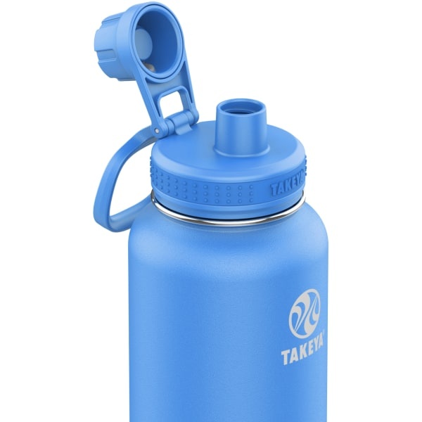 slide 2 of 2, Takeya Actives Spout Reusable Water Bottle, 32 Oz, Cobalt, 1 ct