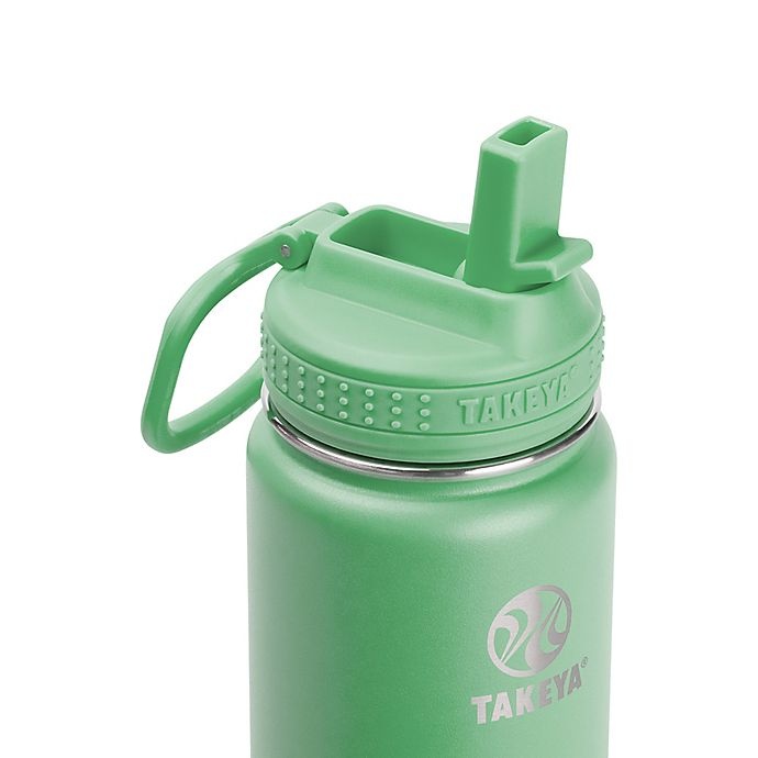 slide 2 of 4, Takeya Actives Insulated Stainless Steel Water Bottle with Straw Lid - Mint, 18 oz