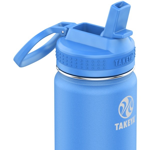 slide 2 of 2, Takeya Actives Insulated Water Bottle With Straw Lid, 22 Oz, Cobalt, 1 ct