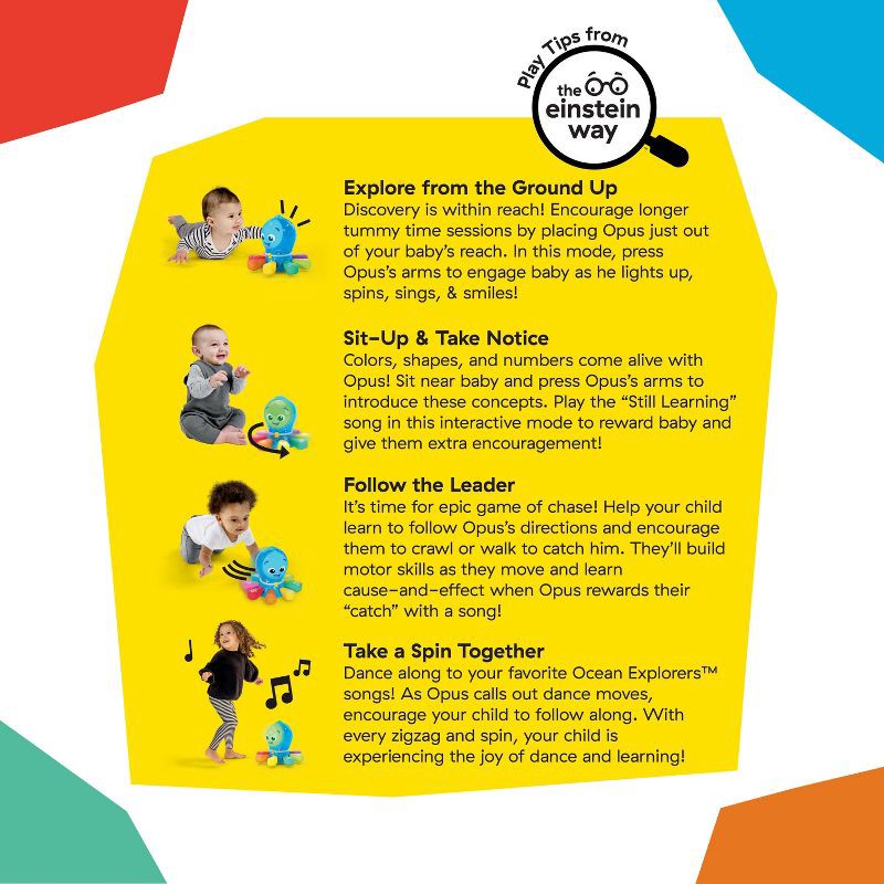 slide 10 of 12, Baby Einstein Go Opus Go 4-in-1 Crawl and Chase Baby Learning Toy, 1 ct