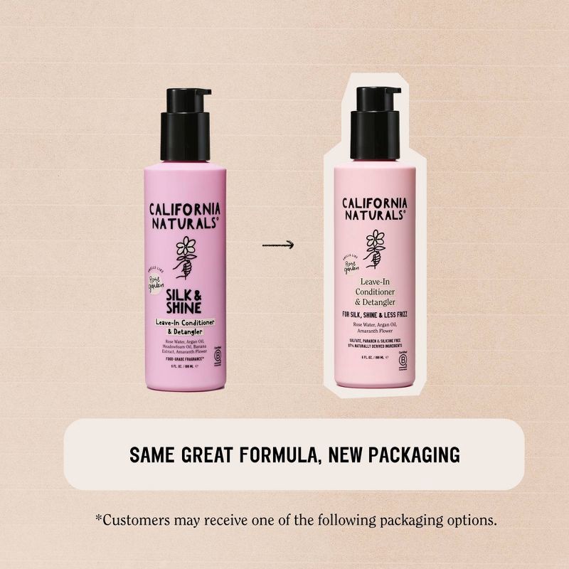 slide 3 of 9, California Naturals Leave-In Conditioner & Detangler - 6 fl oz, 6 fl oz