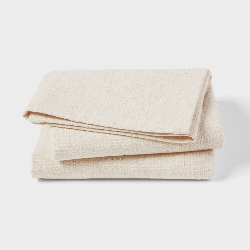 slide 1 of 3, 2pk Napkins Natural - Threshold, 2 ct