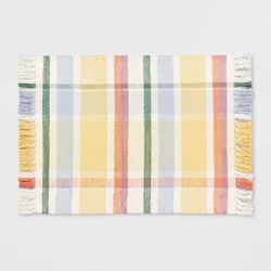 1'8"x2'10" Plaid Print Rectangle Handmade Woven Indoor Accent Rug - Threshold™
