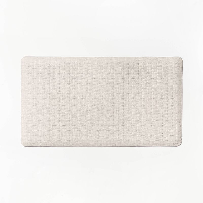 slide 1 of 5, 20" x 36" Elite Thick Comfort Mat Elite Cream - Figmint™: Stain-Resistant Kitchen Floor Mat, Indoor Use, 1 ct