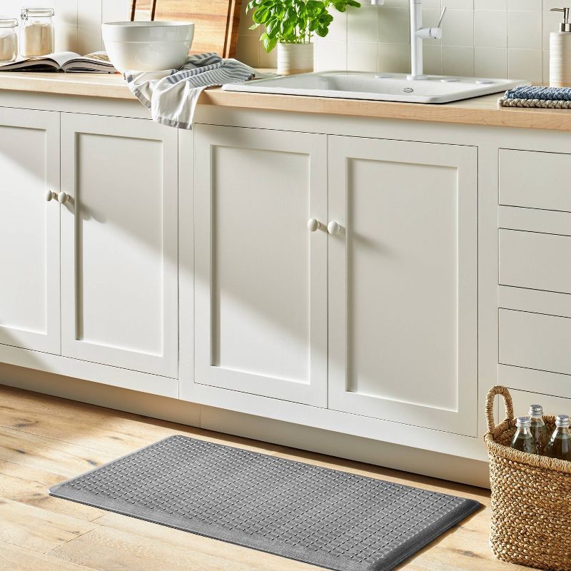 slide 2 of 5, 20" x 36" Elite Thick Comfort Mat Elite Dark Gray - Figmint™: Kitchen Floor Mat, Stain-Resistant, Indoor Use, 1 ct