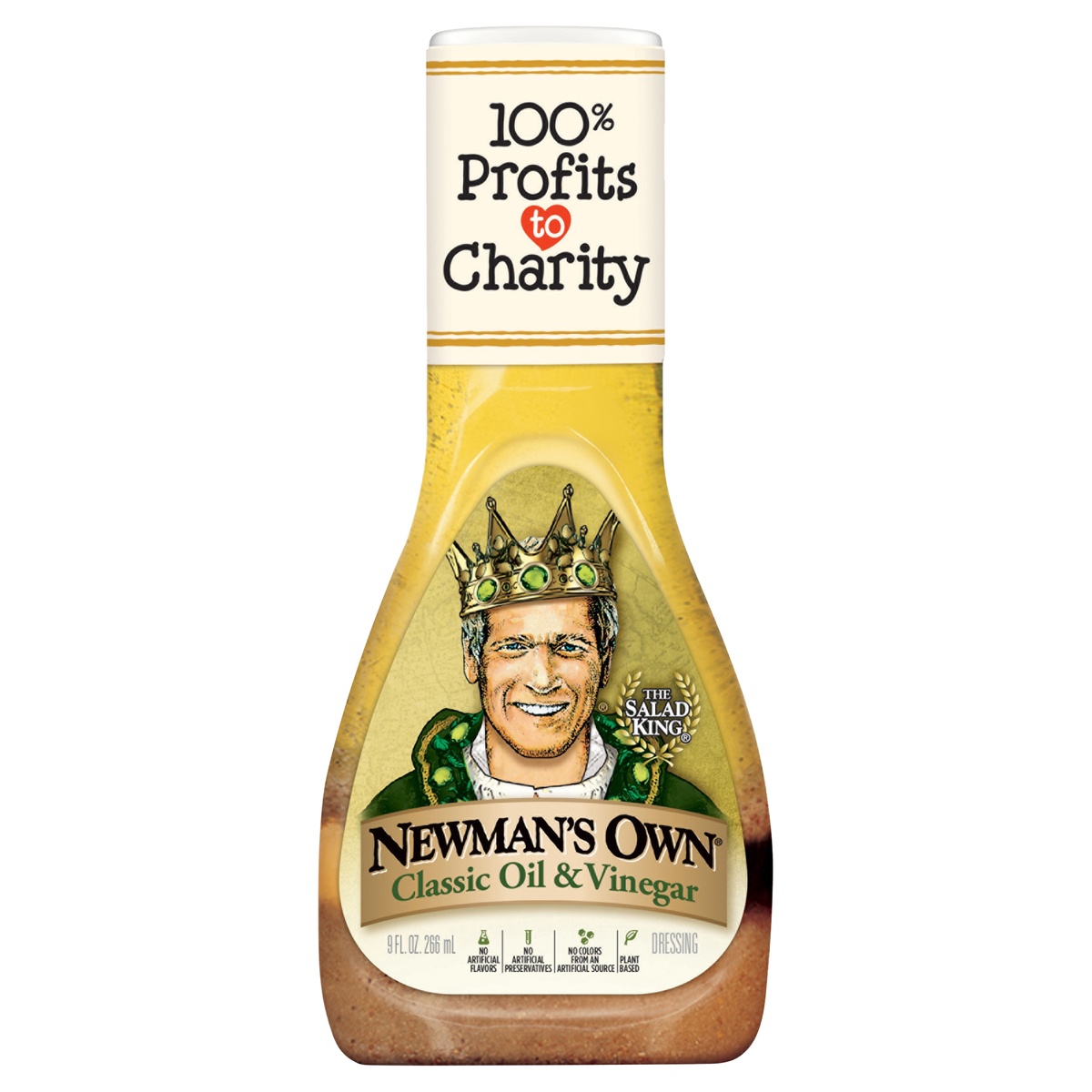 slide 1 of 1, Newman's Own Olive Oil & Vinegar Dressing, 8 oz