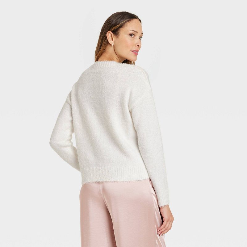 slide 4 of 14, Round Pearl Hoop Earrings - A New Day™ Gold: Nickel-Free Metal, Zinc, Post Closure, 0.8" Length, 0.59" Width, Pearl Stone, 1 ct