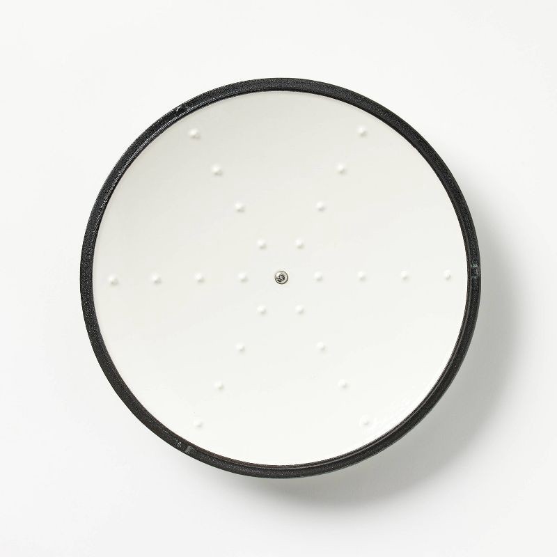 slide 5 of 6, 5.5qt Enamel Dutch Oven Cream - Figmint™, 5.5 qt