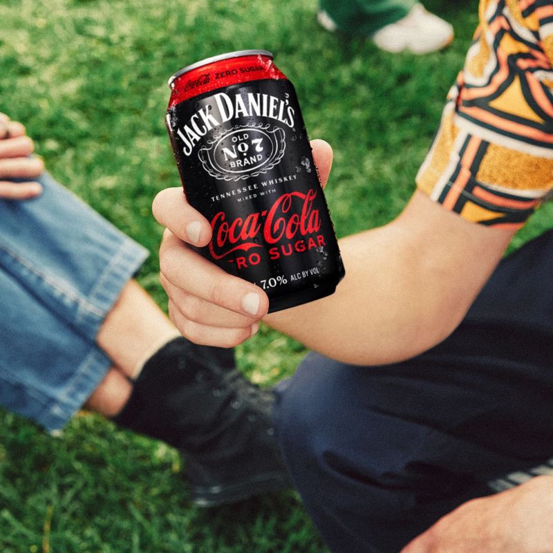 slide 8 of 12, Jack Daniel's Jack & Coke Zero RTD - 4pk/355ml Cans, 4 ct; 355 ml