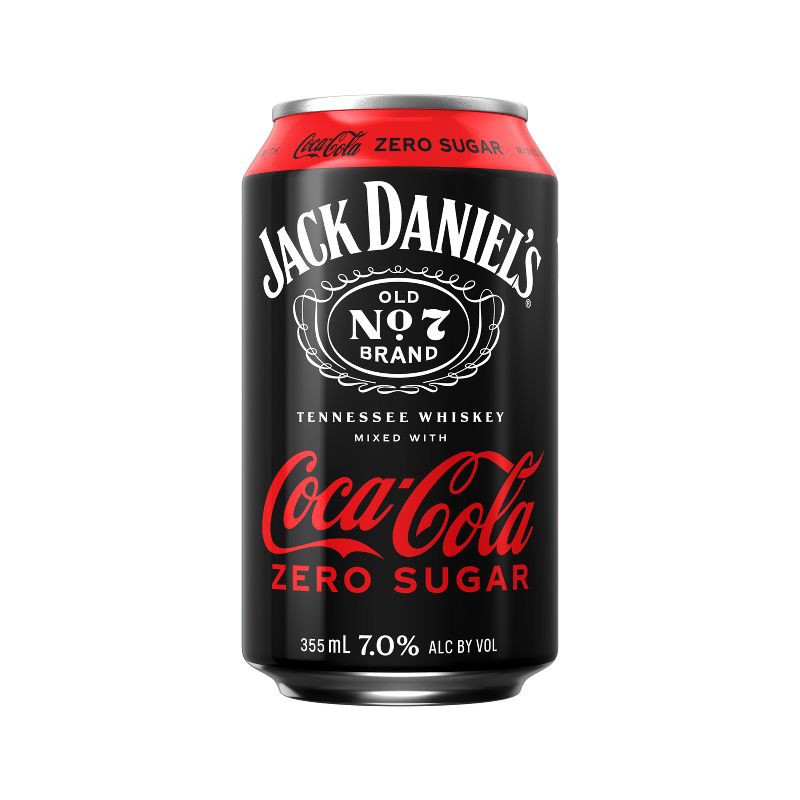 slide 10 of 11, Jack Daniel's Jack & Coke Zero RTD - 4pk/355ml Cans, 4 ct; 355 ml