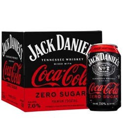 Jack Daniel's Jack & Coke Zero RTD - 4pk/355ml Cans