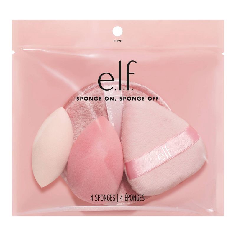 slide 1 of 5, e.l.f. Sponge On, Sponge Off Holiday Cosmetic Tools Gift Set - 4ct, 4 ct