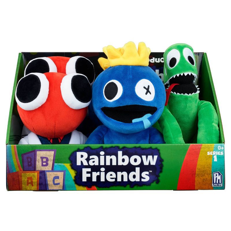 slide 1 of 14, Rainbow Friends 8" Plush Set - 3pk, 3 ct