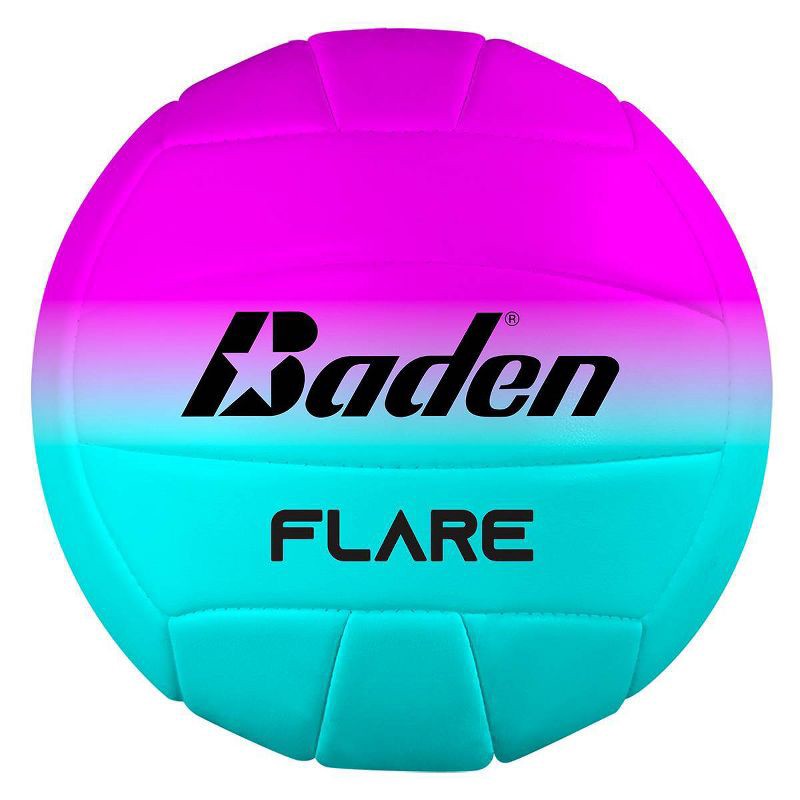 slide 1 of 3, Baden Volleyball - Blue/Pink: PVC Shell, All Ages, Durable Sports Equipment, 1 ct