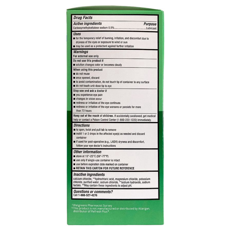 slide 5 of 5, Walgreens Lubricant Preservative Free Eye Drops, 0.01 oz