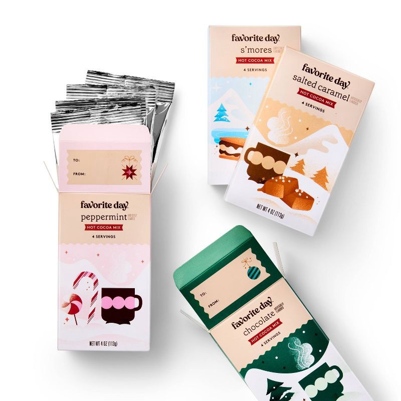 slide 3 of 3, Christmas Hot Cocoa Mix - Variety Pack - 16oz - Favorite Day™, 16 oz