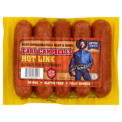slide 1 of 5, Earl Campbell's Hot Link, 1 ct