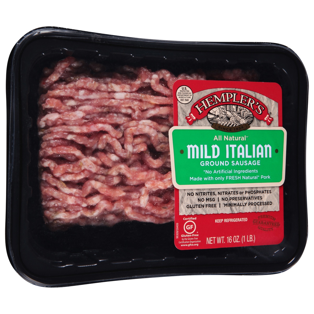 slide 2 of 9, Hempler's Ground Mild Italian Sausage, 