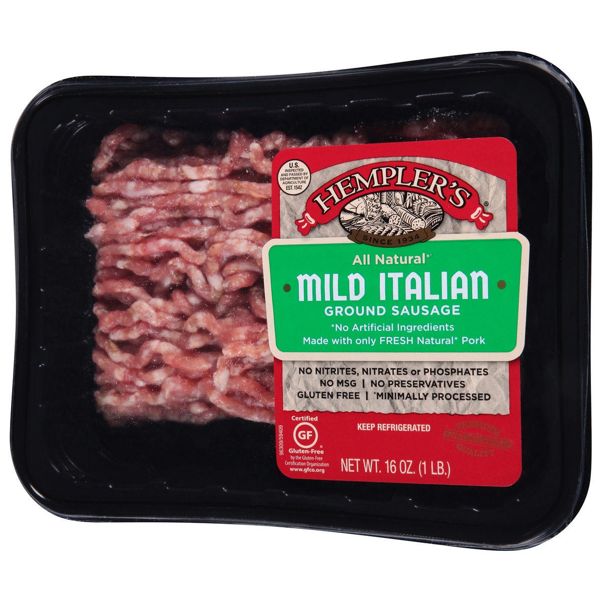 slide 3 of 9, Hempler's Ground Mild Italian Sausage, 